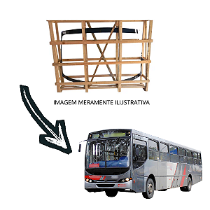 Parabrisa bipartido caio apache vip S21 2010 Incolor 116X129CM