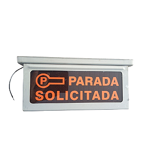 Indicador luminoso parada solicitada ônibus Urbano circular dene/danval 24Volts