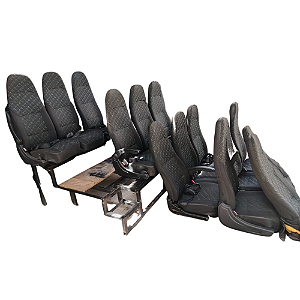 Jogo Banco 13 Lugares reclinavel Van renault master + Patamar *encomenda*