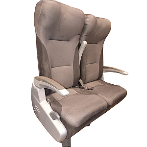 Poltrona banco duplo reclinavel micro onibus volare