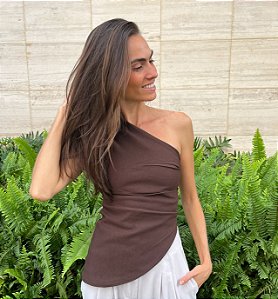 Blusa Letícia - Marrom