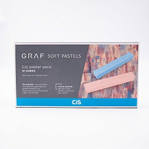 Giz Pastel Seco Cis Graf Soft c/12 cores Básicas