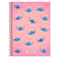 Caderno Universitário Stitch Cute 160 folhas - 10 Matérias