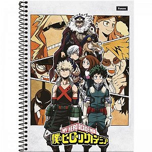 Caderno Universitário My Hero Academia 80 folhas 1 Matéria Capa Arco 3