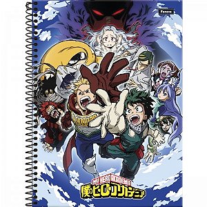 Caderno Universitário My Hero Academia 80 folhas 1 Matéria Capa Arco 4