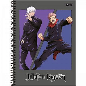 Caderno Universitário Jujutsu Kaisen 80 folhas 1 Matéria Capa 4