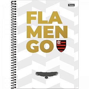 Caderno Universitário Flamengo 160 folhas 10 Matérias Capa 1