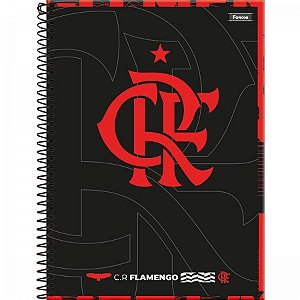 Caderno Universitário Flamengo 160 folhas 10 Matérias Capa 4