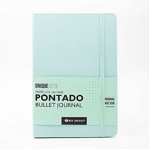 Caderno Pontado UniqueNote - tons pastel VERDE Sl-l90048