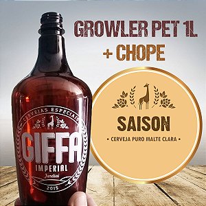 CHOPE GIFFA SAISON em GROWLER PET 1L (Entregas apenas para Jundiaí e região)