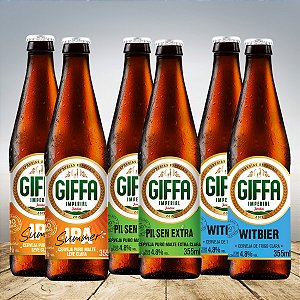 COMBO GIFFA DEGUSTACAO LEVES 355 ML - 6 unid