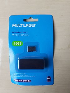 Cartão De Memória Multilaser 16 GB/64 GB 2 em 1 MC162