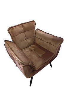 POLTRONA CONFLEX VELUDO TERRACOTA
