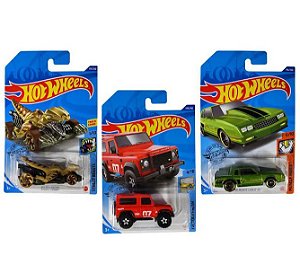 Pista Hot Wheels Grande Cidade Para Carrinhos + 3 Carrinhos