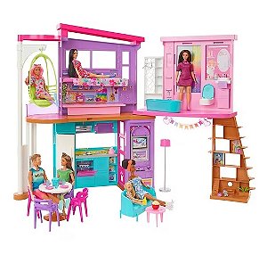 Casa da Barbie Glam com Boneca HCD48 - Mattel - Happily Brinquedos