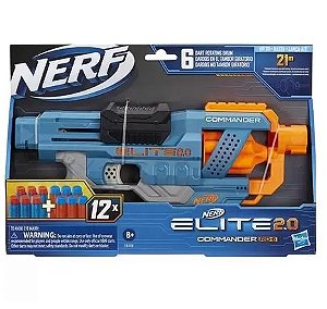 Lançador de Dardos Nerf Alpha Strike Boa Rc-6 Tambor Giratório