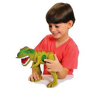 Brinquedo Dinossauro Rex Safari Dinossauro Carro E Boneco em