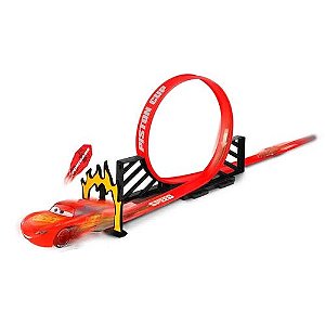 Pista Desafio Duplo Looping 360 Piston Cup McQueen Carros Disney