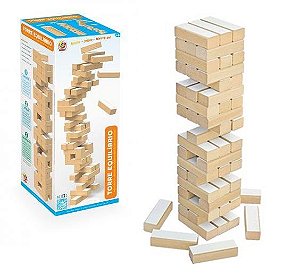 Jogo Torre de Equilibrio Caiu Perdeu blocos de montar 54 peças - Camilo's  Variedades