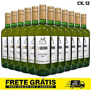 12 unidades - Vinho La Dorni Branco Suave Sem Álcool 720 mL