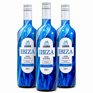 3 Unidades – Vinho Rosé Meio Seco Ibiza Sem Álcool La Dorni – 720 mL