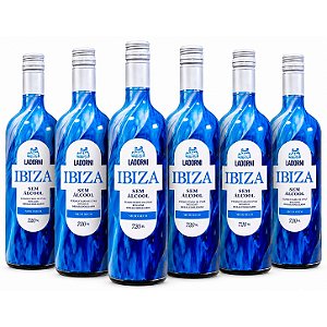 6 Unidades – Vinho Rosé Meio Seco Ibiza Sem Álcool La Dorni – 720 mL