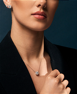 Conjunto Ponto de Luz Moissanite 11 mm