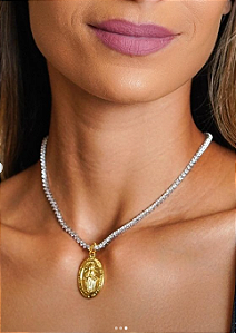 Conjunto Medalha Milagrosa G