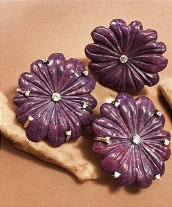 Conjunto Calcedônia Roxa