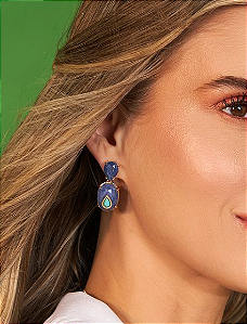 Brinco Lapis Lazulli