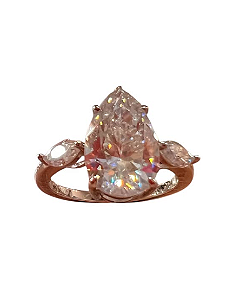 Anel Gota Moissanite