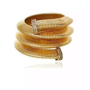 Bracelete Hemera Cuff Tubogas Ouro