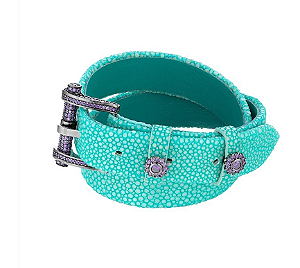 Choker ou Pulseira Dupla Galuchat