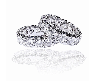 Aliança Russa Moissanite