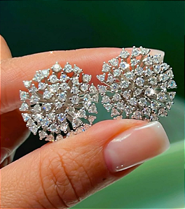 Brinco Pave Moissanite