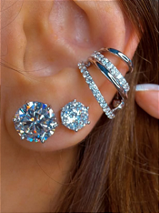 Piercing 3 voltas Moissanite 3,3 cts