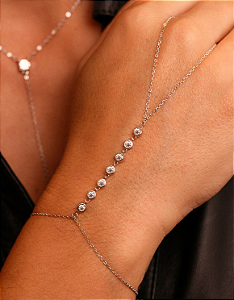 Pulseira De Mão Moissanite