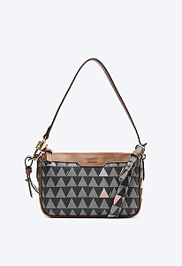 Bolsa Tiracolo Pequena Emmy Triangle Rosa