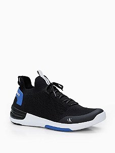 CALVIN KLEIN JEANS TÊNIS BAIXO AIR KNITT PRETO