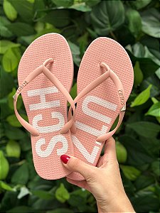 SCHUTZ CHINELO JELLYS SCHUTZ ROSA CLARO