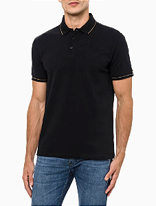 CALVIN KLEIN JEANS CAMISA POLO CK 1978 PRETA