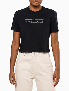 CALVIN KLEIN JEANS CAMISETA PALITO SUSTAINABLE LARANJA - Conceito Rouparia