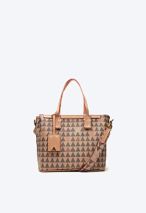 SCHUTZ BOLSA MINI NINA TRIANGLE BEGE
