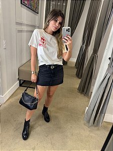 CALVIN KLEIN JEANS MINI SAIA JEANS BLACK