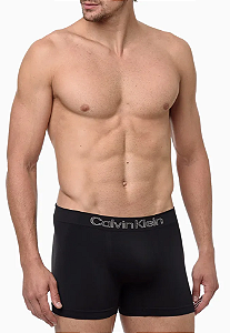CALVIN KLEIN JEANS KIT 3 CUECAS SEM COSTURA MICROFIBRA PRETO