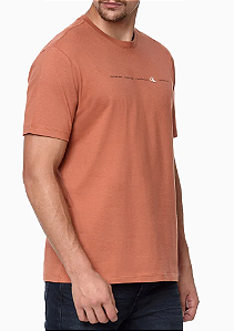 CALVIN KLEIN JEANS CAMISETA MANGA CURTA LOGO FERRUGEM