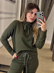 CALVIN KLEIN JEANS CASACO GOLA ALTA CARGO MILITAR
