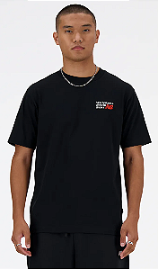 NEW BALANCE CAMISETA PREMIUM LOGO PRETA