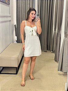 VESTIDO CURTO LINA OFF WHITE