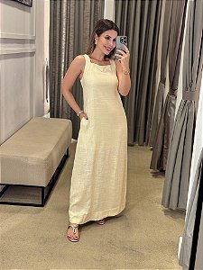 VESTIDO LONGO EMILIE CREME
